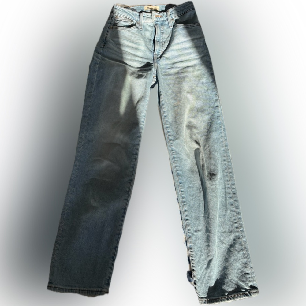 Madewell High Waist Light Wash Perfect Vintage Straight Jean